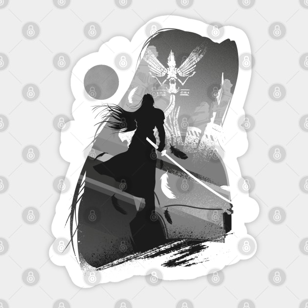 Villain Sephiroth Sticker by plonkbeast